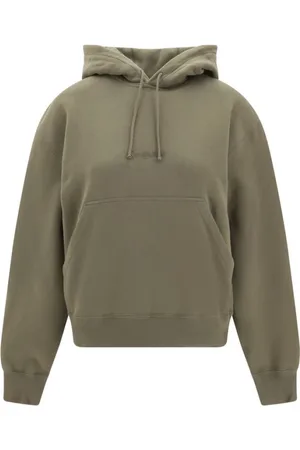 Saint Laurent Sweatshirts & Hoodies, Dam, S, Bomull, Brode Bomullshoodie
