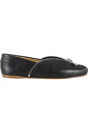 J.W.Anderson Skor, Dam, 38 EU, Läder, Svarta Biker Ballerina Skor
