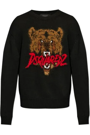Dsquared2 Stickade tröjor & koftor, Herr, L, Stiliga Sweaters för en Trendig Look
