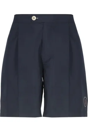 Brunello Cucinelli Shorts, Herr, L, Blå Bermuda Shorts med Logo