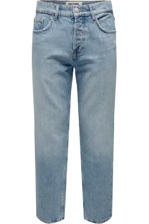 Only & Sons Jeans, Herr, W31 L32, Denim, Straight Denim Jeans