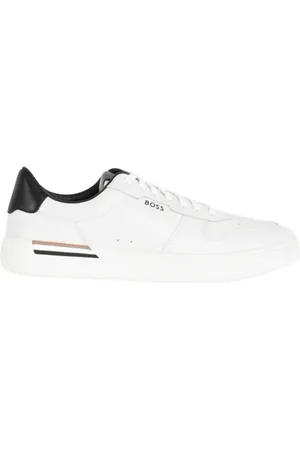 HUGO BOSS Skor, Herr, 44 EU, Läder, Lädersneakers med Gummisula