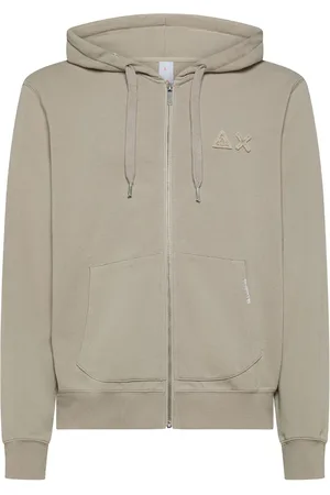 sun68 Sweatshirts & Hoodies, Herr, XL, Bomull, Vintage Broken Fleece Hoodie Zip