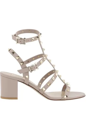 VALENTINO GARAVANI Skor, Dam, 39 EU, Läder, Rockstud Sandaler