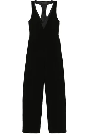 Max Mara Jumpsuits & Playsuits, Dam, S, Svart jumpsuit med dold sidoficka