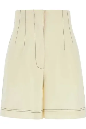 Serafini Shorts, Dam, S, Polyester, Ivory Polyester Blend Shorts