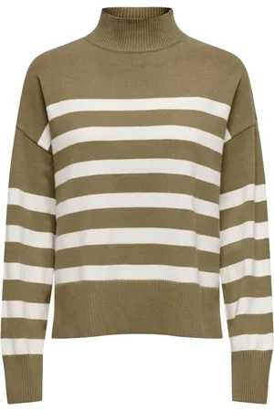 Only & Sons Stickade tröjor & koftor, Dam, L, Polyester, Hög hals Stickad Tröja