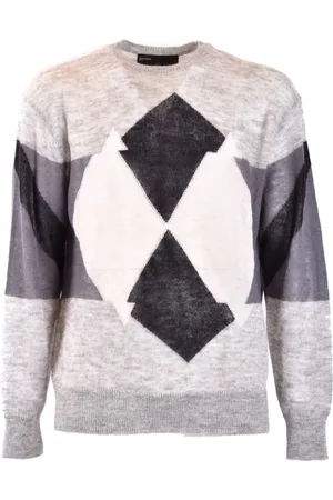 Neil Barrett Stickade tröjor & koftor, Herr, L, Stiliga Sweaters för Män och Kvinnor