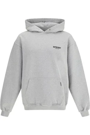 Represent Sweatshirts & Hoodies, Herr, L, Bomull, Klubbhoodie med känguruficka