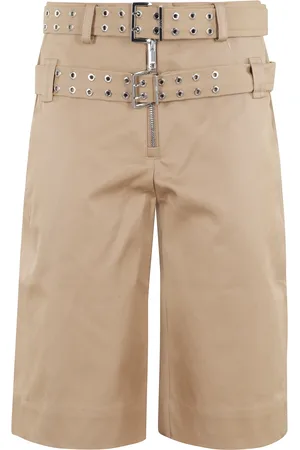 Ganni Shorts, Dam, S, Bomull, Tiger Eye Bomulls Bälte Shorts
