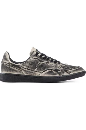 Hidnander Skor, Herr, 42 EU, Bomull, Canvas Sneakers med Distressed Detaljer