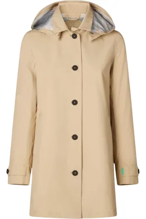 save the duck Kappa, Dam, XL, Polyester, Trenchcoat med avtagbar huva