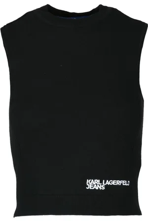 Karl Lagerfeld Stickade tröjor & koftor, Dam, M, Bomull, Top