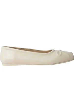 Marni Skor, Dam, 37 EU, Läder, Bågmotiv Läder Ballerina Flats