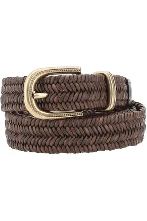 Brunello Cucinelli Accessoarer, Dam, M, Läder, Flätat Läderbälte