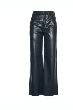 Max Mara Byxor, Dam, XS, Vida Ben Coated Byxor Blu Marino