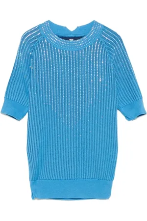 ERMANNO SCERVINO Stickade tröjor & koftor, Dam, M, Kristallprydd Stilren Topp