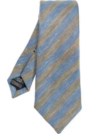 Paul Smith Accessoarer, Herr, ONE Size, Randig herr slips i Slub stil