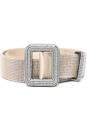 BENEDETTA BRUZZICHES Accessoarer, Dam, ONE Size, Kristallnätbälte Sand Ss25