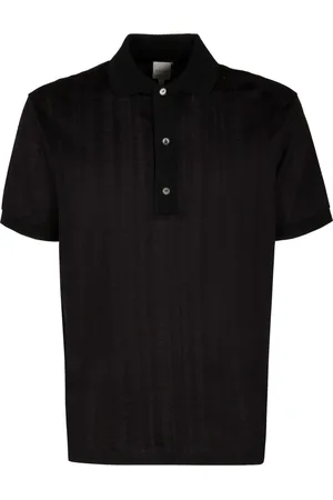Paul Smith Topp, Herr, M, Bomull, Bomullspolotröja med ribbade detaljer