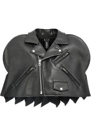 JUNYA WATANABE Jacka, Dam, S, Läder, Zip-Up Biker Cape