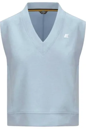 K-Way Stickade tröjor & koftor, Dam, M, Bomull, Athleisure V-ringad T-shirt