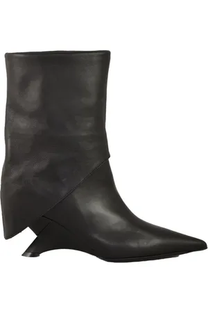 vic matiè Skor, Dam, 37 EU, Läder, Läder Ankel Boot 7cm Klack