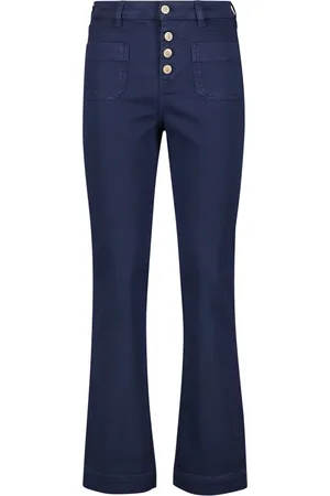 RE-HASH Jeans, Dam, W25, Bomull, Stilren damväska med 5 fickor