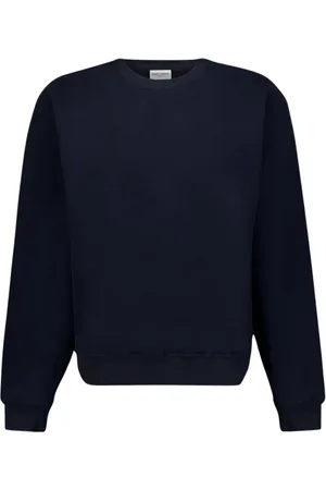 Saint Laurent Sweatshirts & Hoodies, Herr, M, Bomull, Broderad Logosweatshirt