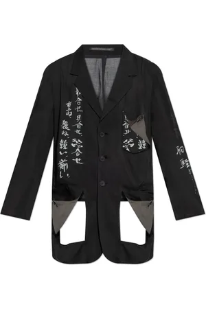 Y-3 Jacka, Herr, L, Rayon, Blazer med tryck och slitsar