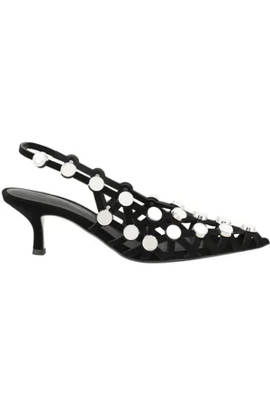 The Attico Skor, Dam, 36 1/2 EU, Läder, Grid Pumps med Kitten Heel
