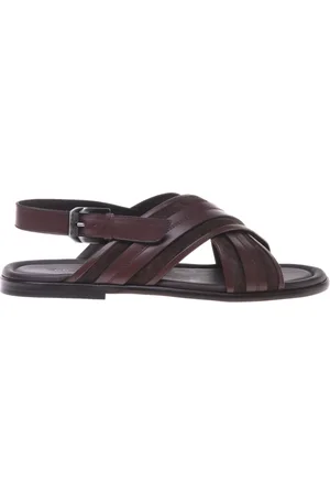 BALDININI Skor, Herr, 45 EU, Dark leather and suede sandal