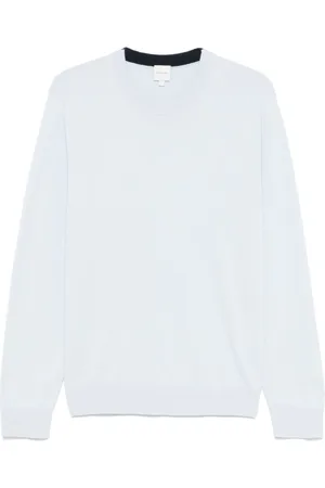 Paul Smith Stickade tröjor & koftor, Herr, S, Bomull, Celeste Sweater Stilren Bekväm Bomull