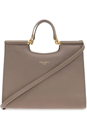 Dolce & Gabbana Väska, Dam, ONE Size, Läder, Beige Liten Toteväska med Handtag