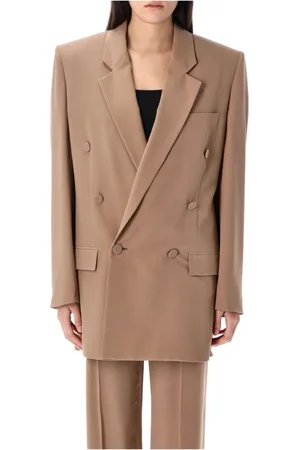 Saint Laurent Jacka, Dam, S, Fonce Silk Crepe Jacket