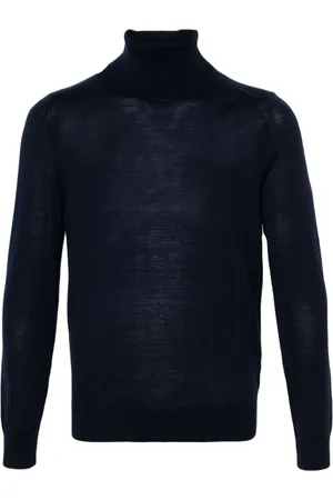 Paul Smith Stickade tröjor & koftor, Herr, 2Xl, Merinoull Polo Hals Tröja