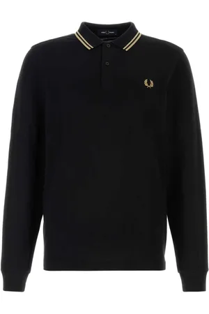 Fred Perry Topp, Herr, XS, Svart Piquet Polo Skjorta