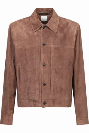 Paul Smith Jacka, Herr, L, Läder, Lyxig Brun Läderjacka Aw24