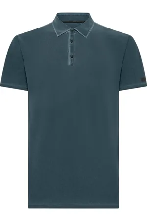 RRD Topp, Herr, 2Xl, Blå Polo Techno Wash Piquè T-shirt