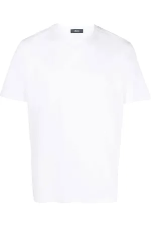 HERNO Topp, Herr, XL, Bomull, Vit T-shirt Polo Ss25