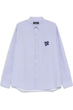 Dsquared2 Skjorta, Herr, M, Navy Logo Print Shirt