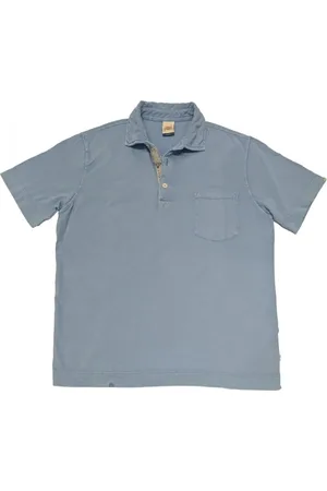 BOB der Bär Topp, Herr, M, Bomull, Blå jeans polotröja med ficka