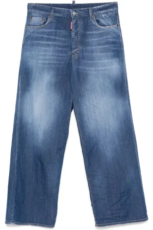 Dsquared2 Jeans, Herr, XL, Blå Klassiska Bältesjeans