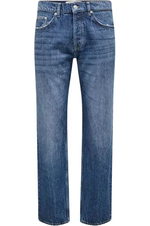 Only & Sons Jeans, Herr, W29 L32, Denim, Straight Denim Jeans