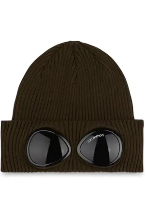 C.P. Company Accessoarer, Herr, ONE Size, Bomull, Grön Beanie Mössor & Kepsar