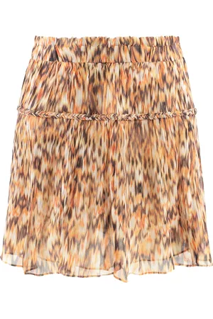 Isabel Marant Kjol, Dam, 2Xs, Silke Kabelstickad Tryckt Kjol