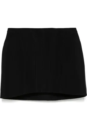MUGLER Kjol, Dam, S, Svart Skulpturell Minikjol