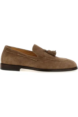 Brunello Cucinelli Skor, Herr, 41 EU, Läder, Suede Loafers