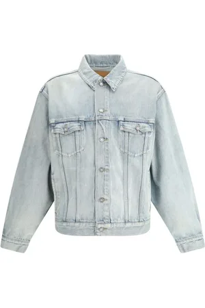 Saint Laurent Jacka, Herr, S, Denim, Denimjacka med klassisk krage