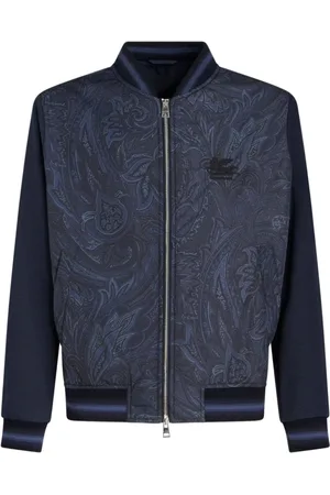 Etro Jacka, Herr, M, Polyester, Blå Bomber Resejacka